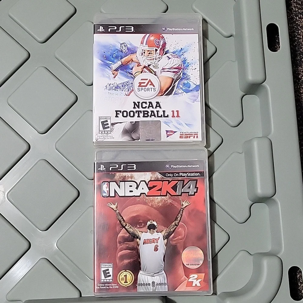 PLAYSTATION 3 GAMES BUNDLE NBA2K14 NCAA FOOTBALL 11
